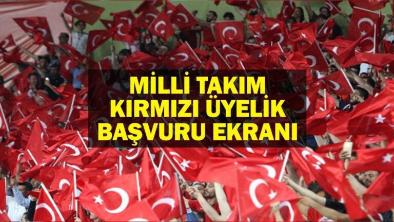 Passolig kırmızı milli takımına yapışma için nasıl başvurulur? Red Fan Club Abonelik Abonelik Bilgileri