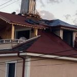 Çatı tamiri sırasında çıkan yangın korkuttu