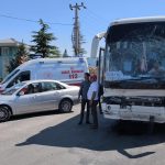Kütahya’da işçi servisi LPG yüklü tankere çarptı: 35 yaralı