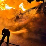 Çorum’da seyir halindeki çöp yüklü TIR alev alev yandı! – Son Dakika Türkiye Haberleri